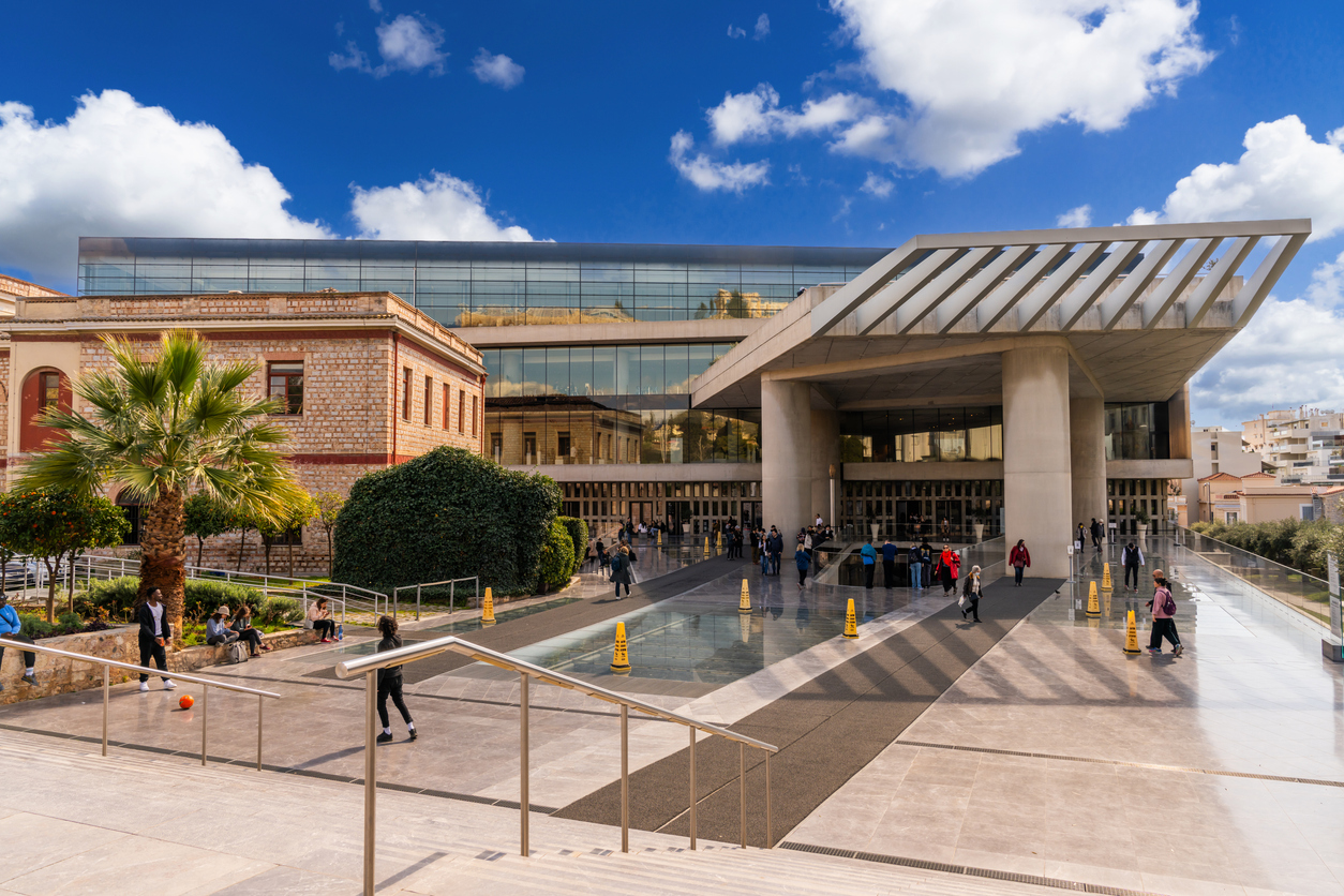 Athens, Greece - 5 March 2023 -Entrance Of The Acropolis Museum In Athens