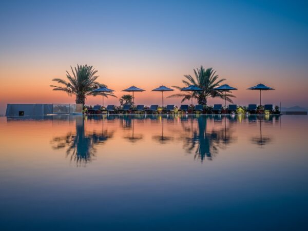 NOUS Santorini – Main Pool Sunrise